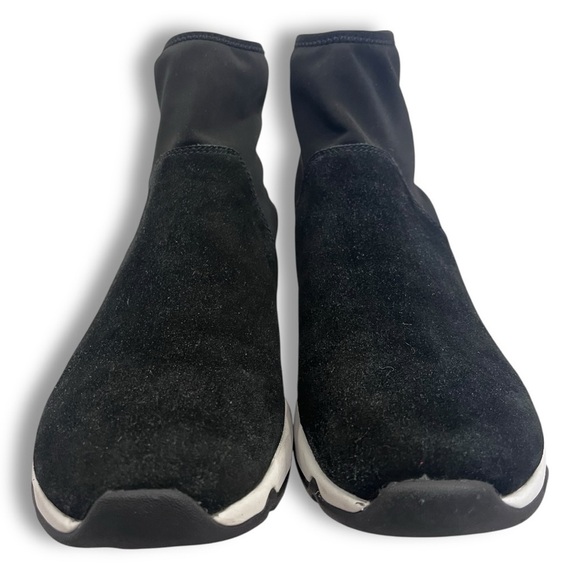 Opening Ceremony Black/White Suede Leather Anhabbel High Top Chunky Sneakers - Picture 3 of 16